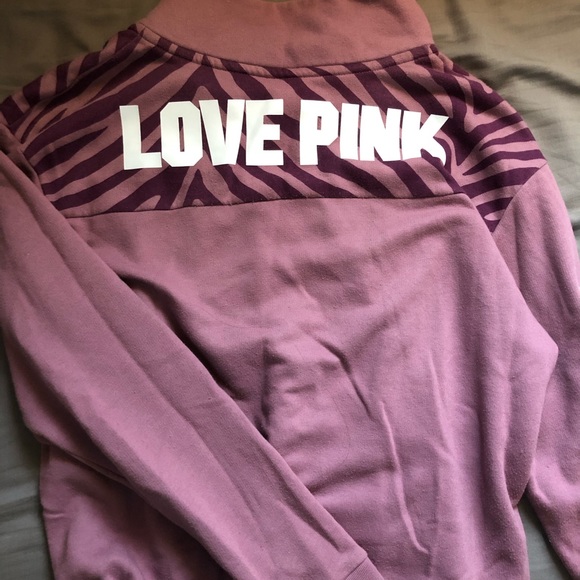 VS Pink Quarter Zip Sweatshirt - Picture 3 of 3